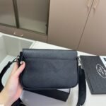 Prada Saffiano Leather Shoulder Bag 22cm - Image 3