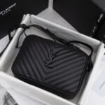 Saint Laurent Lou Camera Bag In Quilted Leather Black Noir 23Cm 761554DV7081000 - Image 8