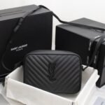 Saint Laurent Lou Camera Bag In Quilted Leather Black Noir 23Cm 761554DV7081000 - Image 2