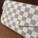 Louis Vuitton Félicie Pochette Damier Azur Canvas Pink 21cm N63106 - Image 3