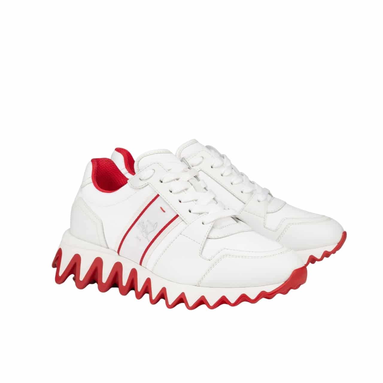 390 Christian Louboutin Nastroshark Sneaker White 3240067WH01 - Image 1