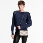 Louis Vuitton Félicie Pochette Damier Azur Canvas Pink 21cm N63106 - Image 6