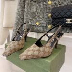 Gucci Women’s GG Slingback Pump Beige ‎675420 KY980 9763 - Image 2