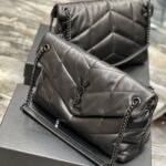 Saint Laurent Puffer Medium In Matte Leather Black 35cm 5774751EL081000 - Image 5