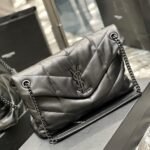 Saint Laurent Puffer Medium In Matte Leather Black 35cm 5774751EL081000 - Image 6