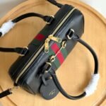 Gucci Borsetto Medium Boston Bag Black Leather 28cm 866732 AAGIQ 1053 - Image 4