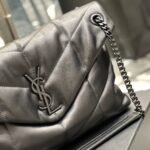 Saint Laurent Puffer Medium In Matte Leather Black 35cm 5774751EL081000 - Image 9