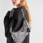 Prada Re Edition 2005 Satin Bag With Crystals 23Cm 1BH204 2AWL F0T7O V V9L - Image 8