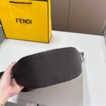 Fendi FF Jacquard Melon Small Brown 24Cm 7VA635ASIQF19KW - Image 4