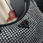 Prada Re Edition 2005 Satin Bag With Crystals 23Cm 1BH204 2AWL F0T7O V V9L - Image 9