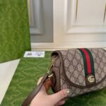 Gucci Ophidia Mini Shoulder Bag Beige And Dark ‎19cm 772239 Facuj 8745 - Image 5