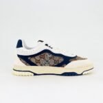 Gucci Men Re Web Trainer Beige And Blue GG Canvas 821730 AAEMC 9566 - Image 4