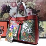 Gucci Ophidia GG Flora Medium Tote Bag Dark Red 44Cm 547947 HWHAC 8722 - Image 3