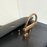Gucci Siena Medium Top Handle Bag Black Leather 25Cm ‎855535 AAFKB 1000 - Image 6