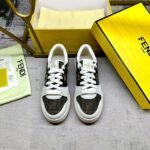 Fendi Match Sneaker Beige And Brown - Image 2