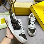 Fendi Match Sneaker Beige And Brown - Image 3
