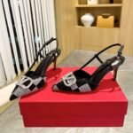 Valentino Vlogo Signature Slingback Pump Strap Crystal Black 3W0S0R01EWK ZRN - Image 7