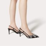Valentino Vlogo Signature Slingback Pump Strap Crystal Black 3W0S0R01EWK ZRN - Image 5