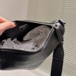Prada Triangle Leather Mini Bag Black 27Cm 1Bh190 2Bya F0002 V Bro - Image 8