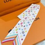 Louis Vuitton X Takashi Murakami Monogram Multicolor Bb Bandeau In White 120cm M94963 - Image 2