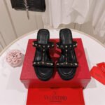 Valentino Rockstud Wedge In Black 90mm 4W2S0GI5BAE 0NO - Image 4
