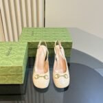 Gucci Women’s Horsebit Pump With Crystals White 795984 Bnc00 9540 - Image 2