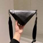 Prada Triangle Leather Mini Bag Black 27Cm 1Bh190 2Bya F0002 V Bro - Image 2