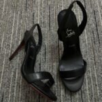 Christian Louboutin O Condora Strappy Sandal Patent Leather Black 1250975B439 - Image 2