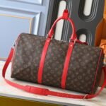 Louis Vuitton Keepall Bandoulière 45 Sari Red 50cm M13808 - Image 4