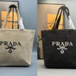 Prada Raffia Tote Bag Natural 32cm 1BG392 2C2T F0018 V OOL - Image 9