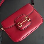 Gucci Horsebit 1955 Aura Mini Shoulder Bag Red 19Cm - Image 3