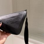 Prada Triangle Leather Mini Bag Black 27Cm 1Bh190 2Bya F0002 V Bro - Image 3