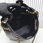 Chanel Shopping Bag Gold Tone Metal Black 33Cm AS5635 B20829 94305 - Image 10