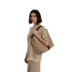 Gucci Giglio Large Tote Bag Beige And Dark Brown GG Canvas 60Cm 853971 FAFFP 2547 - Image 5