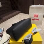 Fendi By The Way Medium Leather Boston Bag Black 20Cm 8BL1461D5F0GXN - Image 2