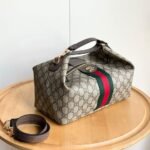 Gucci Vanity Medium Top Handle Bag Beige And Ebony 27Cm ‎ - Image 5