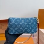 Louis Vuitton Pochette Accessoire Cargo Blue Denim 23cm M27602 - Image 8