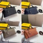 Fendi By The Way Medium Leather Boston Bag Black 20Cm 8BL1461D5F0GXN - Image 6