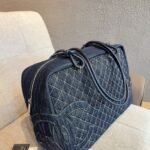 Chanel Denim Duffle Bag Blue Denim 40Cm - Image 5