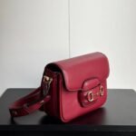 Gucci Horsebit 1955 Aura Mini Shoulder Bag Red 19Cm - Image 4