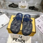 Fendi Feel Ff Mules Denim Blue 8r8448akzpf1pz7 - Image 9