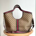 Gucci Giglio Large Tote Bag Beige And Dark Brown GG Canvas 60Cm 853971 FAFFP 2547 - Image 6