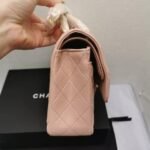 Chanel Classic Medium Flap Bag With Gold Hardware Pink 25Cm - Image 3