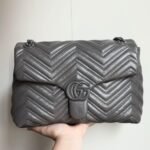 Gucci Marmont Medium Shoulder Bag Gray 31Cm - Image 2