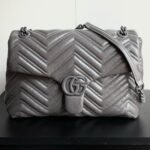 Gucci Marmont Medium Shoulder Bag Gray 31Cm - Image 3