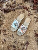 Gucci Women’s GG Multicolor Slip On Espadrille Slide Sandals 678037 UFT70 8470 - Image 6