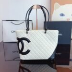 Chanel Cambon Line Large Tote Bag In White And Black 41Cm - Image 2