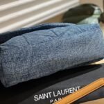 Saint Laurent Puffer Toy Denim Blue 28Cm 7593372PT674575 - Image 8