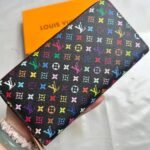 Louis Vuitton X Takashi Murakami Zippy Wallet Black Multicolored 19cm - Image 2