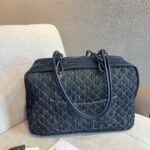 Chanel Denim Duffle Bag Blue Denim 40Cm - Image 4